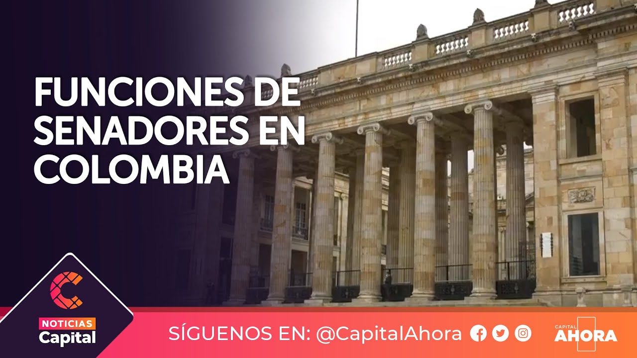 ¿Cuáles son las funciones de los senadores en Colombia?