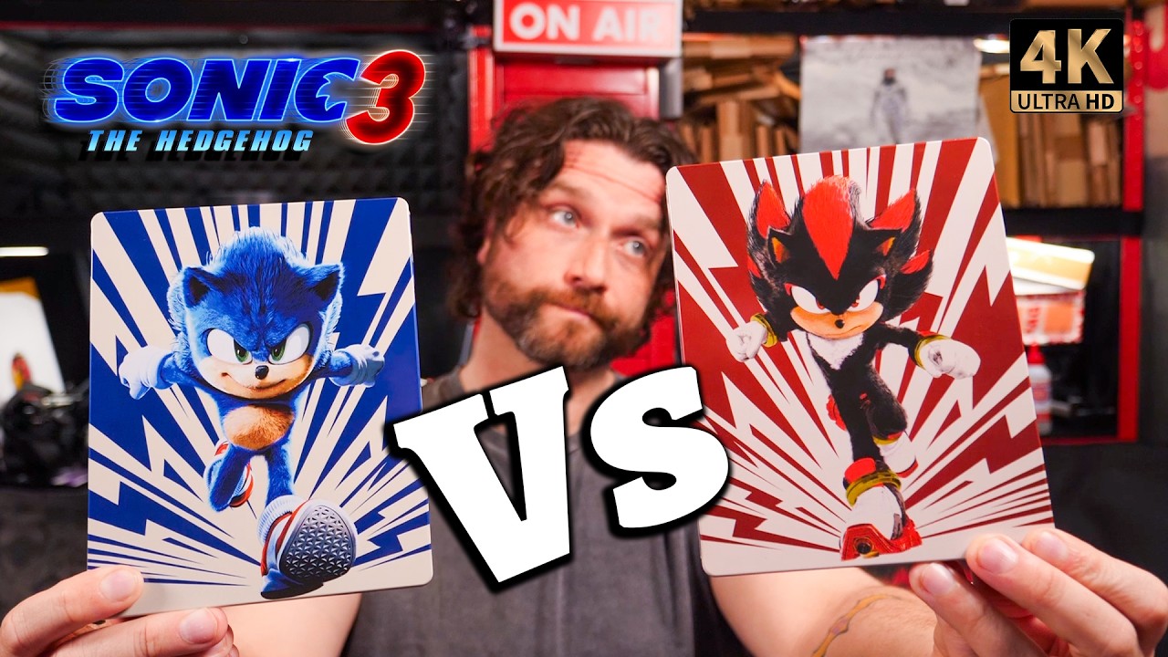 Sonic The Hedgehog 3 Steelbook Unboxing & Comparison