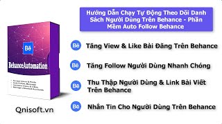 Hướng dẫn chạy tự động theo dõi danh sách người dùng trên Behance - Phần mềm auto follow Behance Hướng dẫn chạy tự động theo dõi danh sách người dùng trên Behance - Phần mềm auto follow Behance
