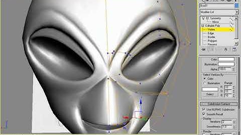 3D Buzz - 3Ds Max - Legacy Video Training: 04. Poly Modeling Alien Head - 06. Tweaking