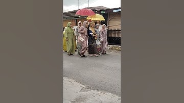 Pengantin wanita menjemput pengantin pria | adat kerinci blahak berarak acara pernikahan #shorts