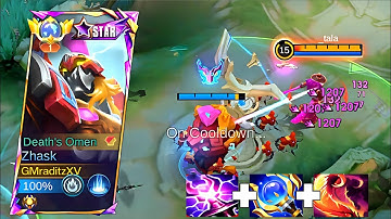ZHASK NEW SEASON FULL DAMAGE 1 HIT BUILD!!🔥100% BROKEN (MUST TRY) MLBB 