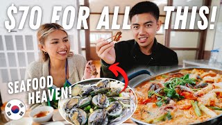 Trying SEAFOOD HOTPOT in Jeju Island, South Korea! 🇰🇷