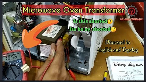 HOW TO TEST TRANSFORMER OF MICROWAVE OVEN USING MULTIMETER (ENGLISH/TAGALOG)