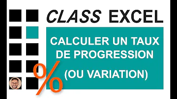 Comment calculer le taux de progression ?