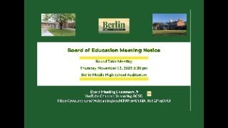 BCSD Board of Education Round Table 11/13/25