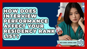 How Does Interview Performance Affect Your Residency Rank List? - Med School Survival Guide