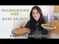 Should I make or buy?  |  Homemade Thanksgiving Pie vs Store Bought Taste Test