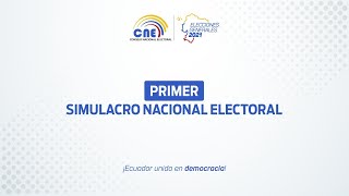 CNE realiza Primer Simulacro Elecciones 2021