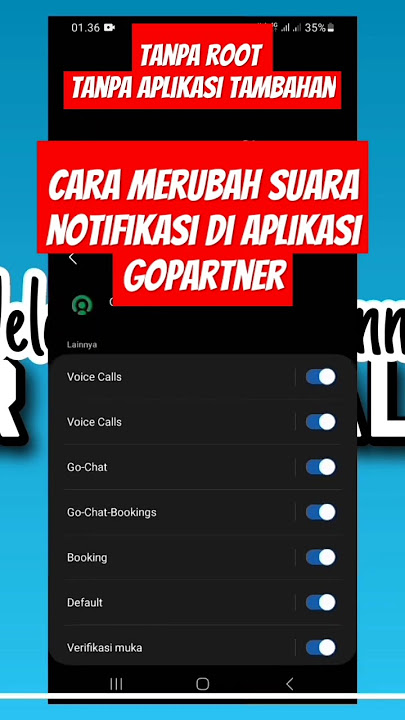 cara merubah suara di aplikasi gojek driver #shorts #gopartner