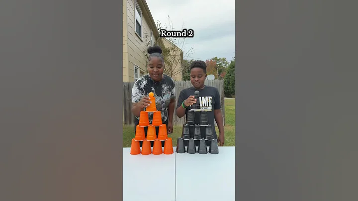 ￼ Stack The Cup Challenge: Friend Vs Friend #shorts