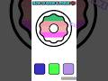 How to draw a Donut🍩 #shortsfeed #trendingcolorchallenge #colormixing #painting #art #drawing