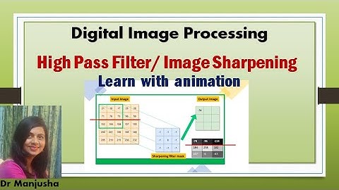 High pass filter in image processing | image sharpening