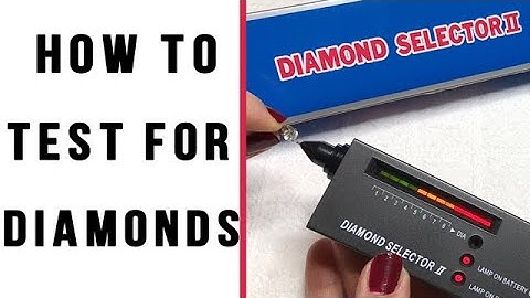 Diamond Selector 2 II Diamond Tester  - HOW TO TEST FOR DIAMONDS Demo & Instructions
