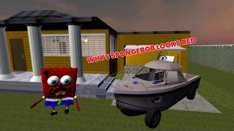 WHYS SPONGEBOB RED . Sponge Neighbor Hello Red Bob 3D