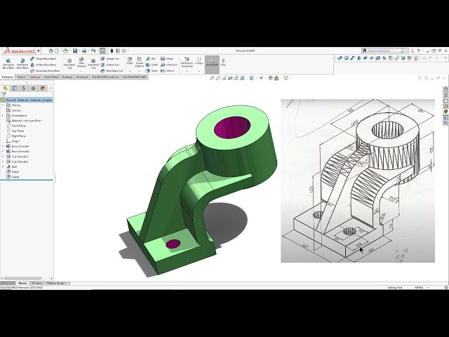 solol solworks model ソルオル SolidWorks Tutorial 2021, Exercise nr. 82! Learn from Home! :D