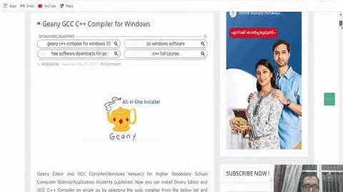 INSTALL  GEANY FOR C++ IN WINDOWS