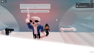 Roblox | Gans, Sand Underman Beaten!! | Sans Multiverse: Nightmare Mode