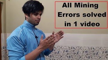 All Crypto Mining Errors solved in 1 video - HINDI