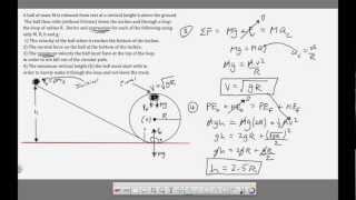 Ch 7  Circular Motion   Loop The Loop Problem