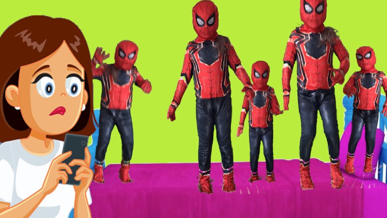 5 little Spiders Jumping On The Bed Nursery Rhymes for Babies ABCs