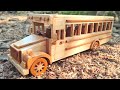 SCHOOL BUS DIY wooden toys