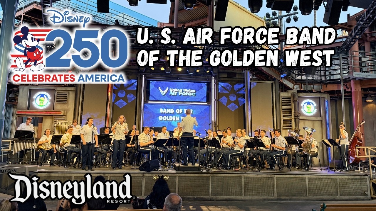 U.S. Air Force Band of The Golden West at Hollywood Backlot Stage | Disney Celebrates America 250 4K