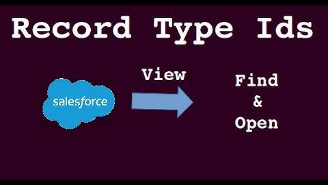 Find Record Type Id