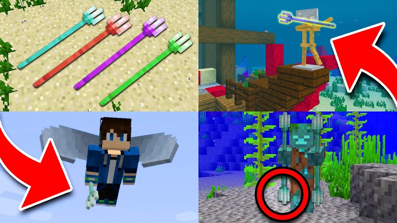 10 Things You Didn't Know About the TRIDENT in Minecraft! - YouTube