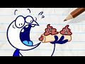 Pencilmate Learns To Cook With His Family! | Pencilmation Cartoons!