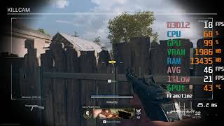 GeForce GTX 750 ti -- Intel Core i5-3470 -- Call of Duty COD Warzone FPS Test