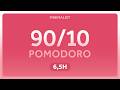 90/10 Pomodoro | Pink Noise | 6 hours | Study Timer · Productivity · Deep Work