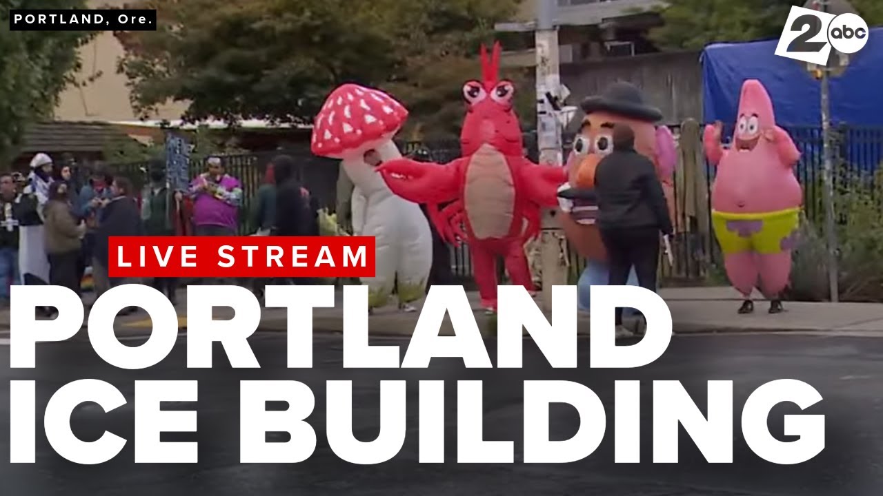 WATCH LIVE | Protests outside Portland ICE building Saturday evening, October 11, 2025