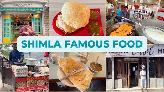 Best food of Shimla I Shimla famous food I Best bakery of Shimla I Best restaurant of Shimla I