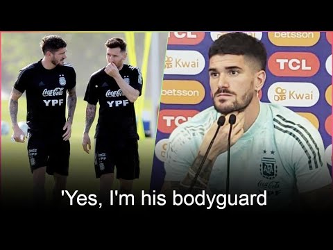 Rodrigo De Paul Reaction On Why He's Always With Lionel Messi In Argentina | Foot X