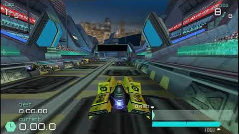 Wipeout Pulse [PPSSPP] Gameplay:#14.7 Phantom Grid 2 Tournament 2 - Phantom Class - Goteki 45 Team