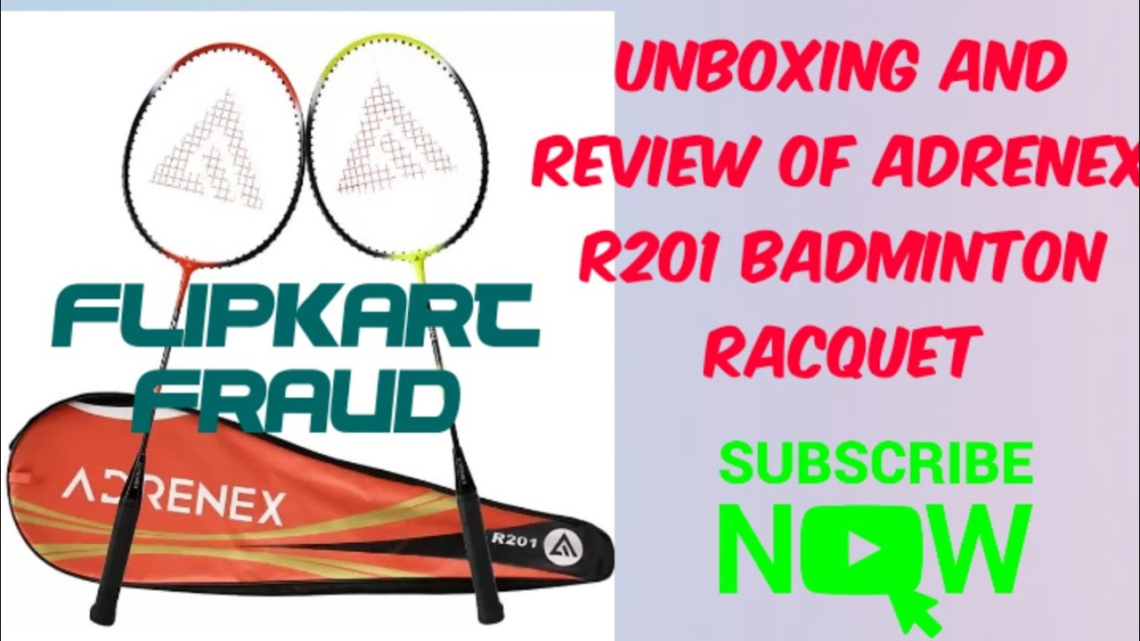 Flipkart FraudUnboxing And Review Of Adrenex R201 Combo Pack Badminton Racquet, #yvtalks