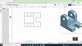 Onshape MV Dwg with Custom Titleblock