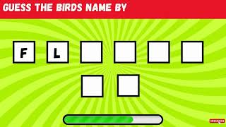 only 1% can guess the bird by first two letters in 5 second part1!bird identification quiz challenge