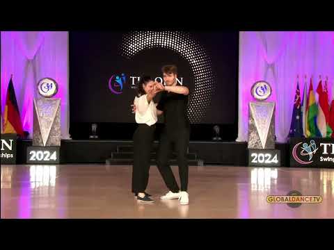 Keerigan Rudd and Alexandra Branco - 1st Place Jack & Jill Swing - All Star - The Open 2024