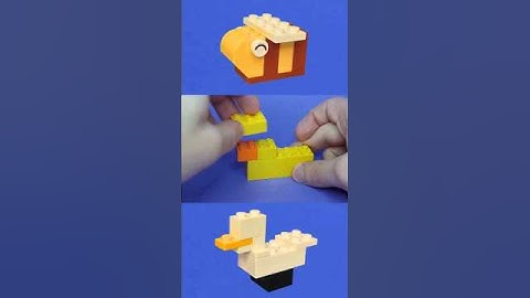 🦆 Lego Duck / Pato Tutorial Ideas #LEGO #duck #bird #water #brick