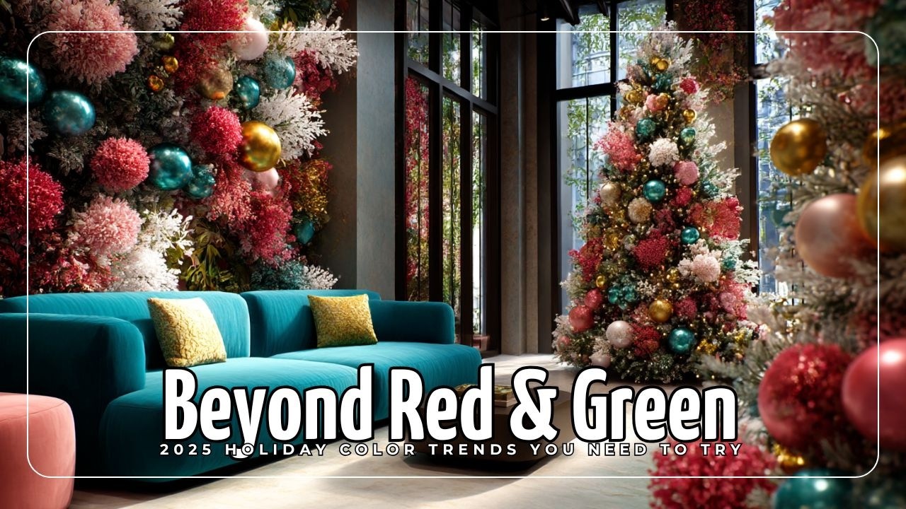За пределами красного и зеленого: праздничные цветовые тренды 2025 года, которые вам стоит попроб...