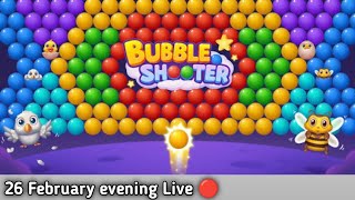 Bubble Shooter Game Live 🔴 | Level Up & High Score Challenge! 26 February evening screenshot 5