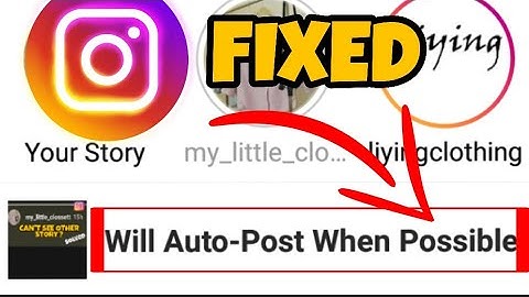 How to fix Instagram will auto post while possible problem Solved 2023