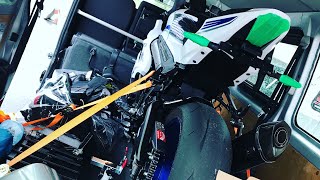 トランポ　へ　積んでみた  積載 積み降ろし編　GSX-R1000R　L8　【motovlog】#5
