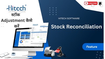 How to update stock by Physical Stock Reconciliation on Hitech Software?