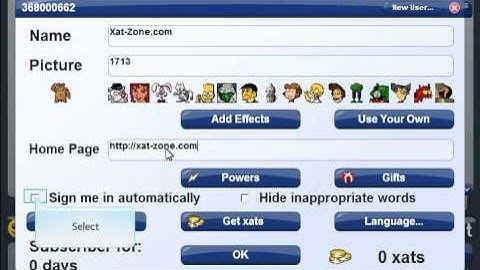 How to change your xat name.