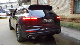 ⁣Тюнинг выхлопной системы дизельного Porsche Cayenne diesel 958
