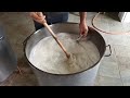 Guida ricetta e dimostrazione  come fare filare a mano la mozzarella artigianale prima parte