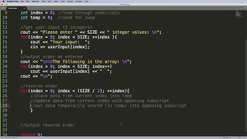 Reverse an Array ( C++ )